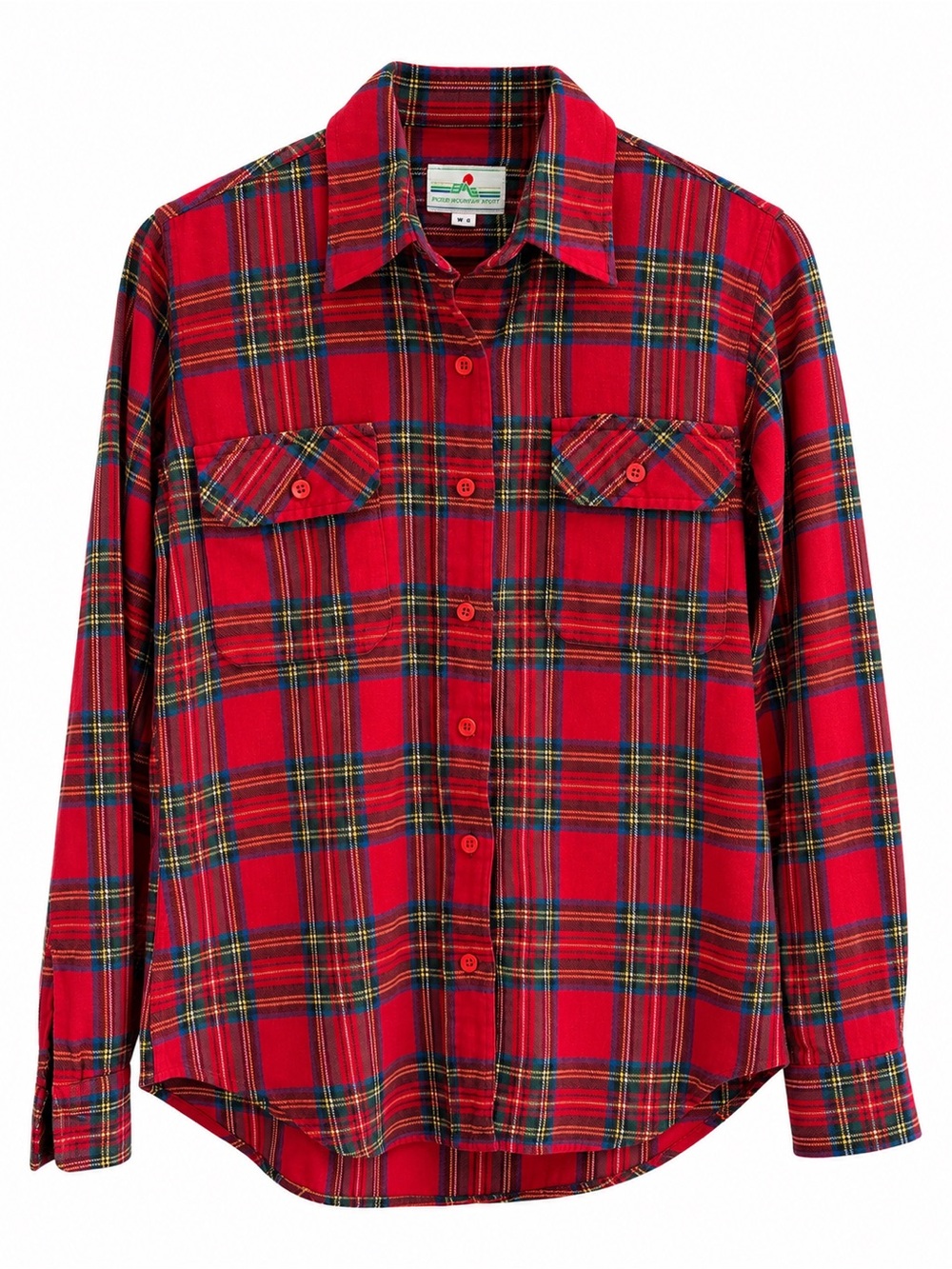 Vintage EMS Eastern Mountain Sports Red Plaid Flannel Shirt Women’s Size S